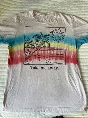 Fan club Take Me Away Tie Dye T Shirt Size M